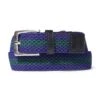 Braided Belt, Navy / Green -Classic Men Wear Shop BraidedBeltNavy Green