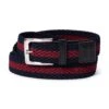 Braided Belt, Navy / Red -Classic Men Wear Shop BraidedBeltNavy Red