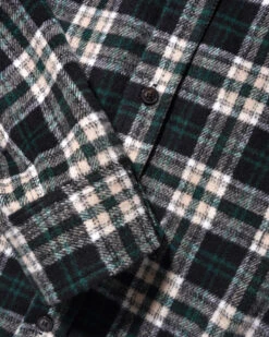 Caterpillar Flannel Shirt, Navy / Forest 8 Caterpillar Flannel Shirt, Navy / Forest -Classic Men Wear Shop CaterpillarFlannelShirtNavy Forest2copy