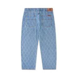 Chain Link Denim Jeans, Washed Indigo -Classic Men Wear Shop ChainLinkDenimJeansWashedIndigo2