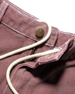 Washed Canvas Double Knee Pants, Brick -Classic Men Wear Shop DSC08309