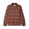 Dougie Plaid Overshirt, Rust / Black / White -Classic Men Wear Shop DougiePlaidOvershirt1