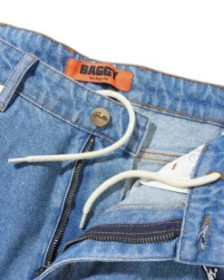 Fantasia Baggy Denim Jeans, Washed Indigo -Classic Men Wear Shop FantasiaBaggyDenimJeansWashedIndigo5