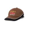 Internationale 6 Panel Cap, Brown / Black -Classic Men Wear Shop Internationale6PanelCapBrown Black