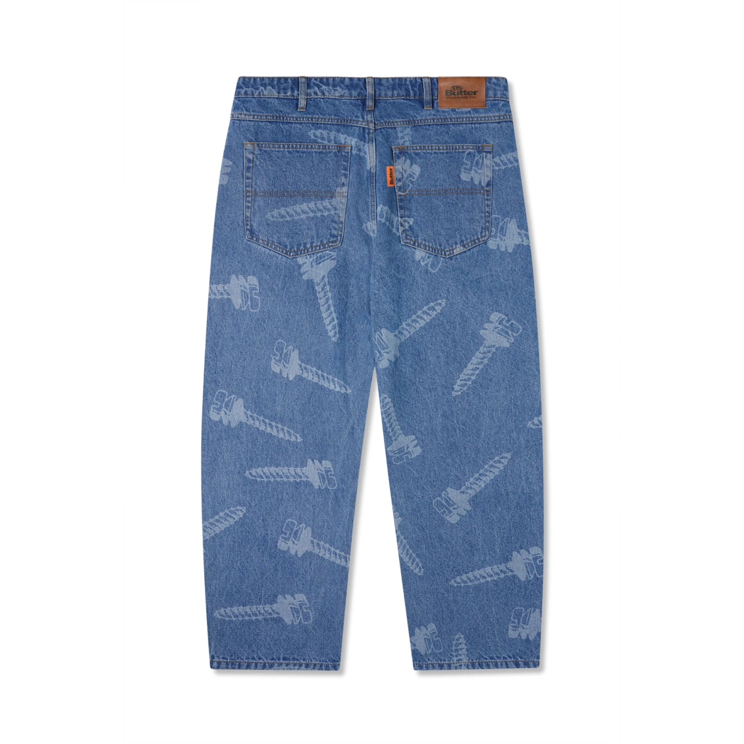 Screw Denim Jeans, Washed Indigo 4 Screw Denim Jeans, Washed Indigo - Image 2