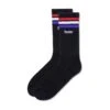 Stripe Socks, Black 2 Stripe Socks, Black -Classic Men Wear Shop StripedSocksBlack