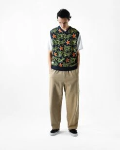 Wide Leg Pants, Khaki -Classic Men Wear Shop WEB OPT 0006 Butter Ecom Q223 D2 2399