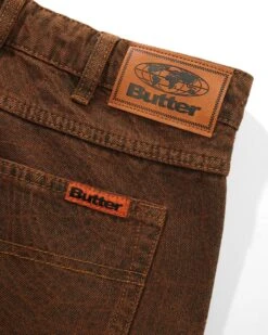 Web Denim Shorts, Brown -Classic Men Wear Shop WebDenimShortsBrown3
